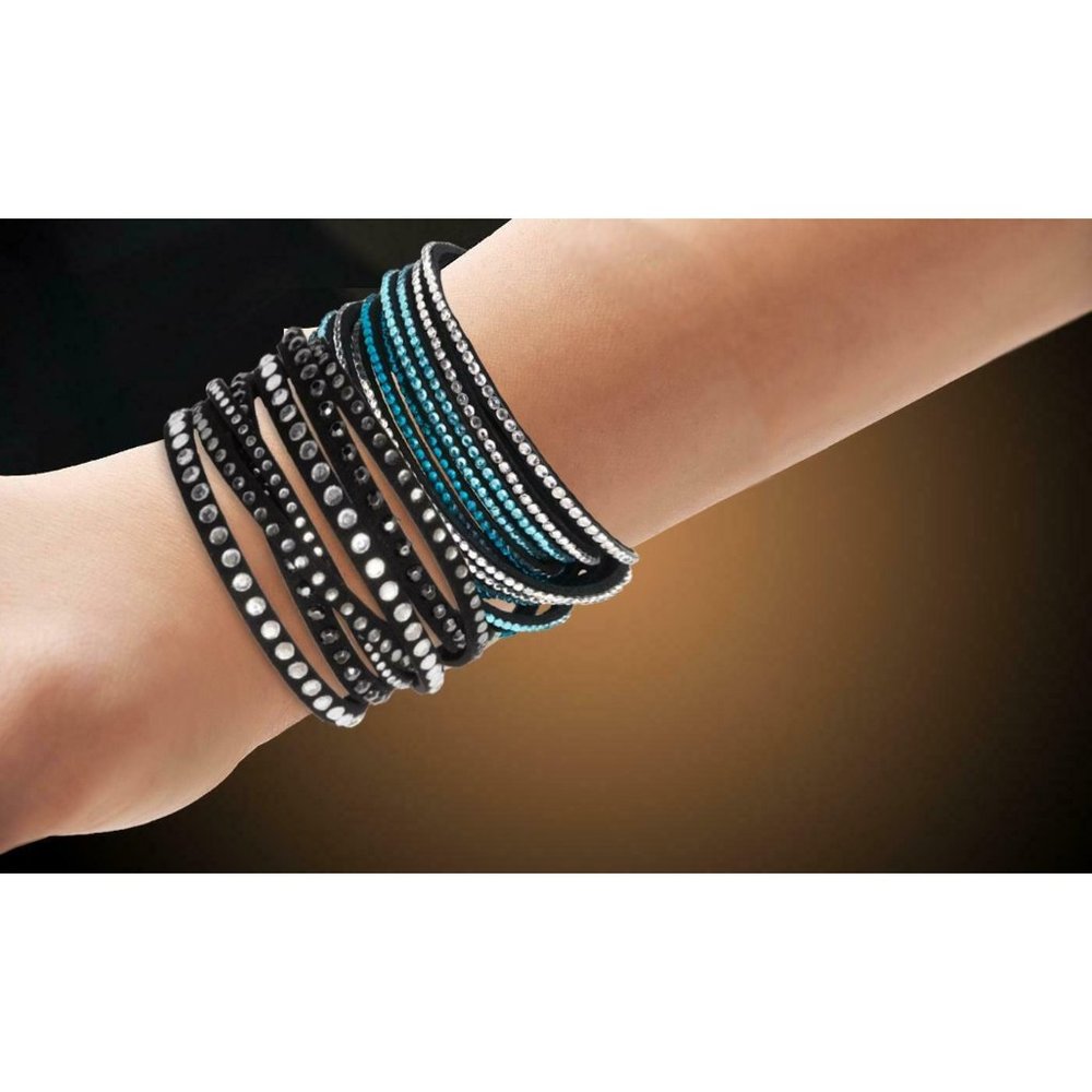 Women's Wrap Bracelet 18 CTTW Austrian Crystals